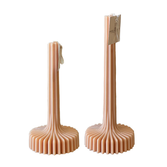 Taper Candle Short - Neutral-Taper Pillar Candles-Angel Aromatics