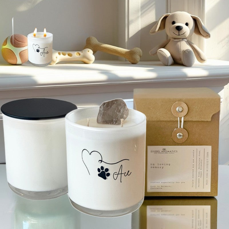 Personalised Pet Memorial Candle-Memorial Candles-Angel Aromatics