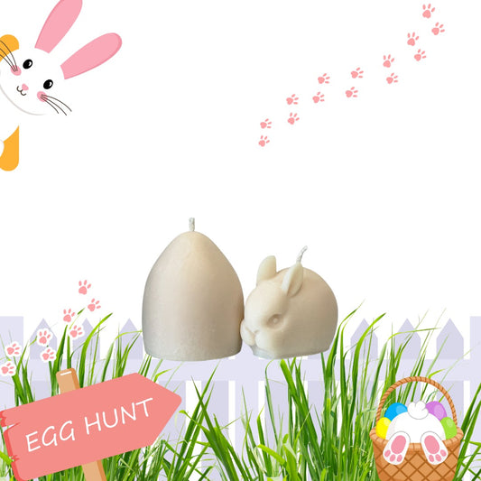 Limited Edition Bunny and Egg Candle Duo-Soy Melts-Angel Aromatics