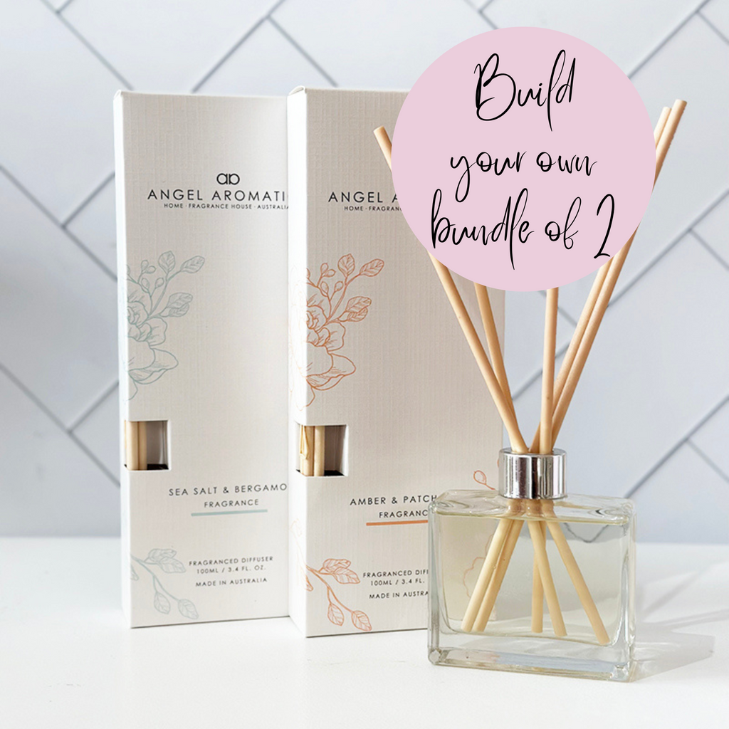 White Tea & Ginger Reed Diffuser Made in Australia Angel Aromatics