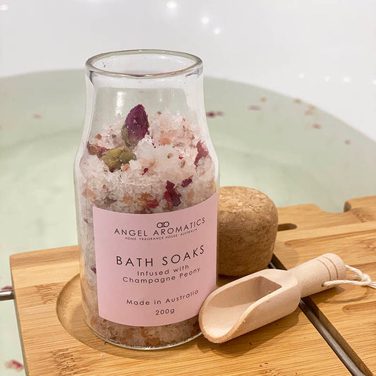 Bath Soaks - Infused with Champagne Peony-Bath soaks-Angel Aromatics