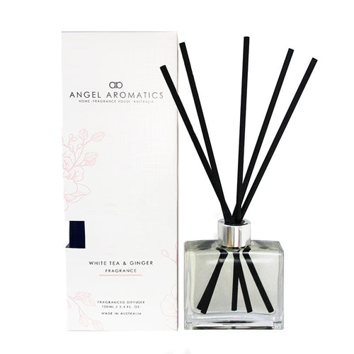 Reed Diffuser - White Tea & Ginger-reed diffuser-Angel Aromatics