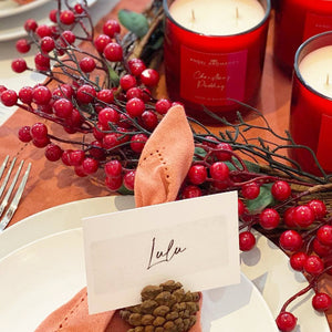 Create a Christmas in July table setting