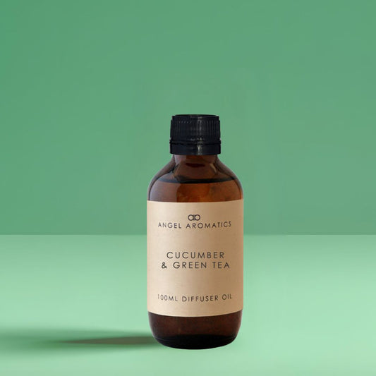 Cucumber and Green Tea 100ml Diffuser Oil-100ml diffuser oil-Angel Aromatics