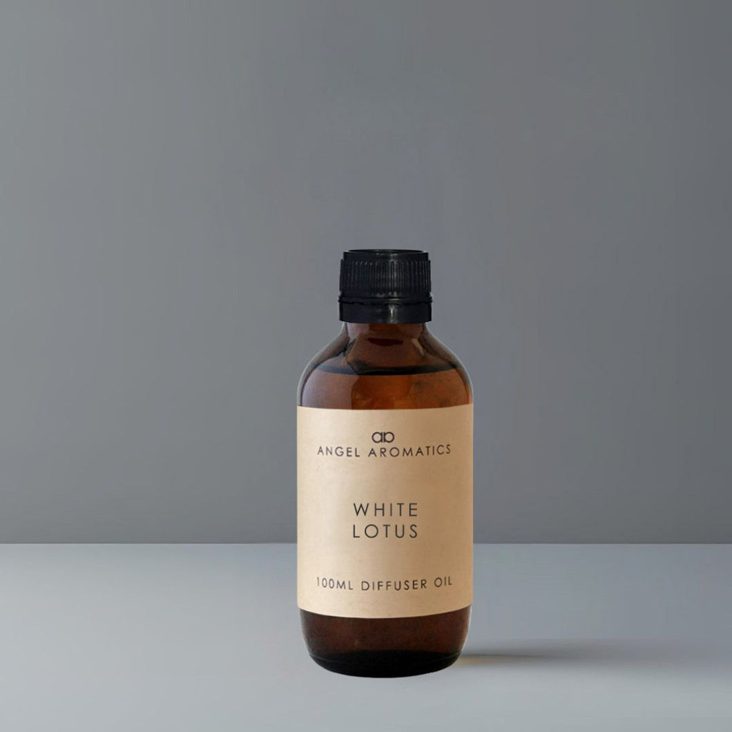 White Lotus 100ml Diffuser Oil-100ml diffuser oil-Angel Aromatics