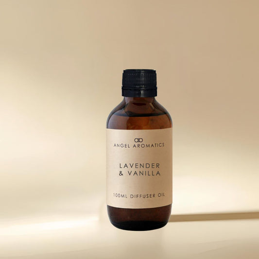 Lavender and Vanilla 100ml Diffuser Oil-Diffuser oil-Angel Aromatics