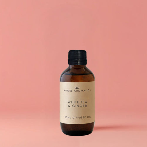 White Tea & Ginger 100ml Diffuser Oil-Diffuser Oil-Angel Aromatics