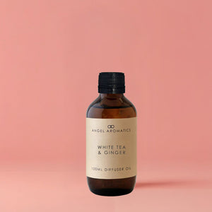 White Tea & Ginger 100ml Diffuser Oil-Diffuser Oil-Angel Aromatics