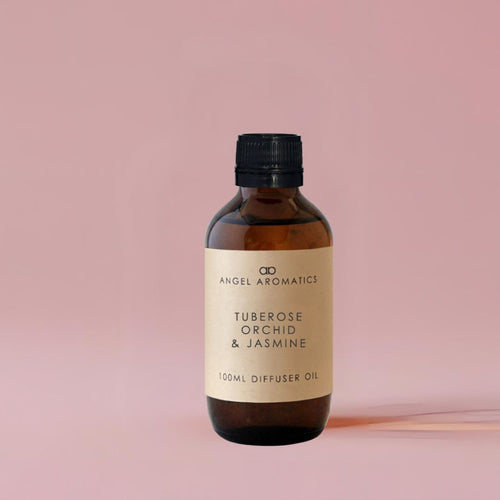 Tuberose, Orchid & Jasmine 100ml Diffuser Oil-Angel Aromatics