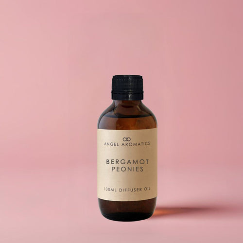 Bergamot & Peonies 100ml Diffuser Oil-Oil Diffuser-Angel Aromatics