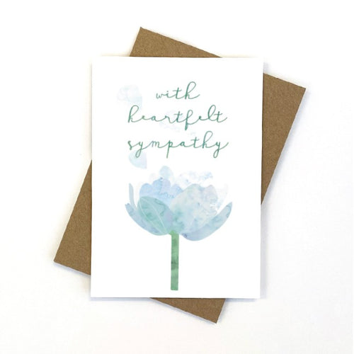 Sympathy Card-Flowers-Angel Aromatics