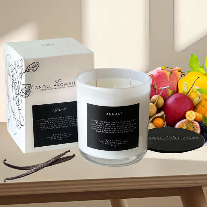 3 Wick Large Scented Candles - Annan-scented candles-Angel Aromatics