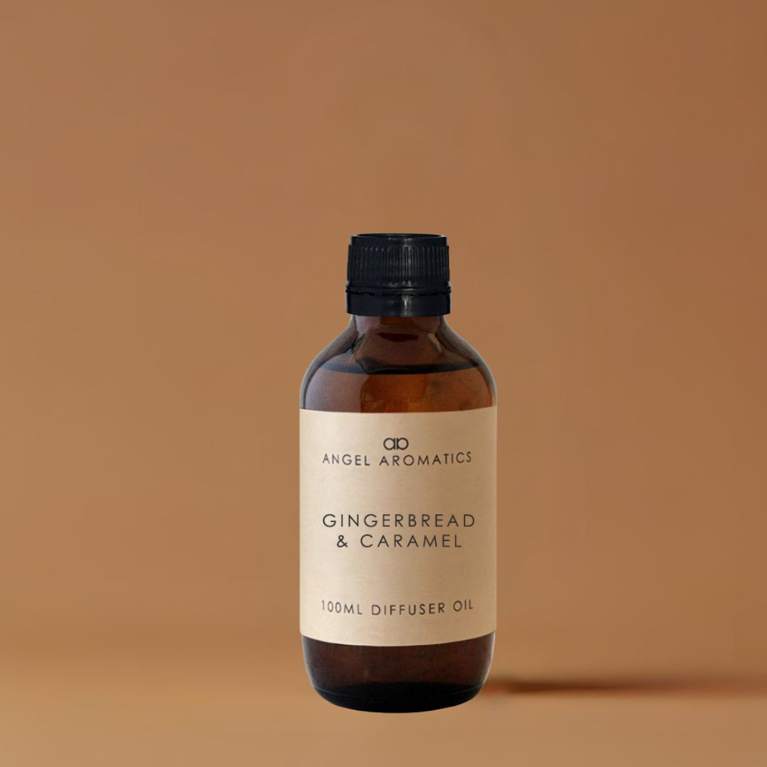 Gingerbread and Caramel 100ml Diffuser Oil-Oil Diffuser-Angel Aromatics