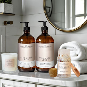Bath Time Ritual Bundle - Vanilla and Coconut-Bath soaks-Angel Aromatics