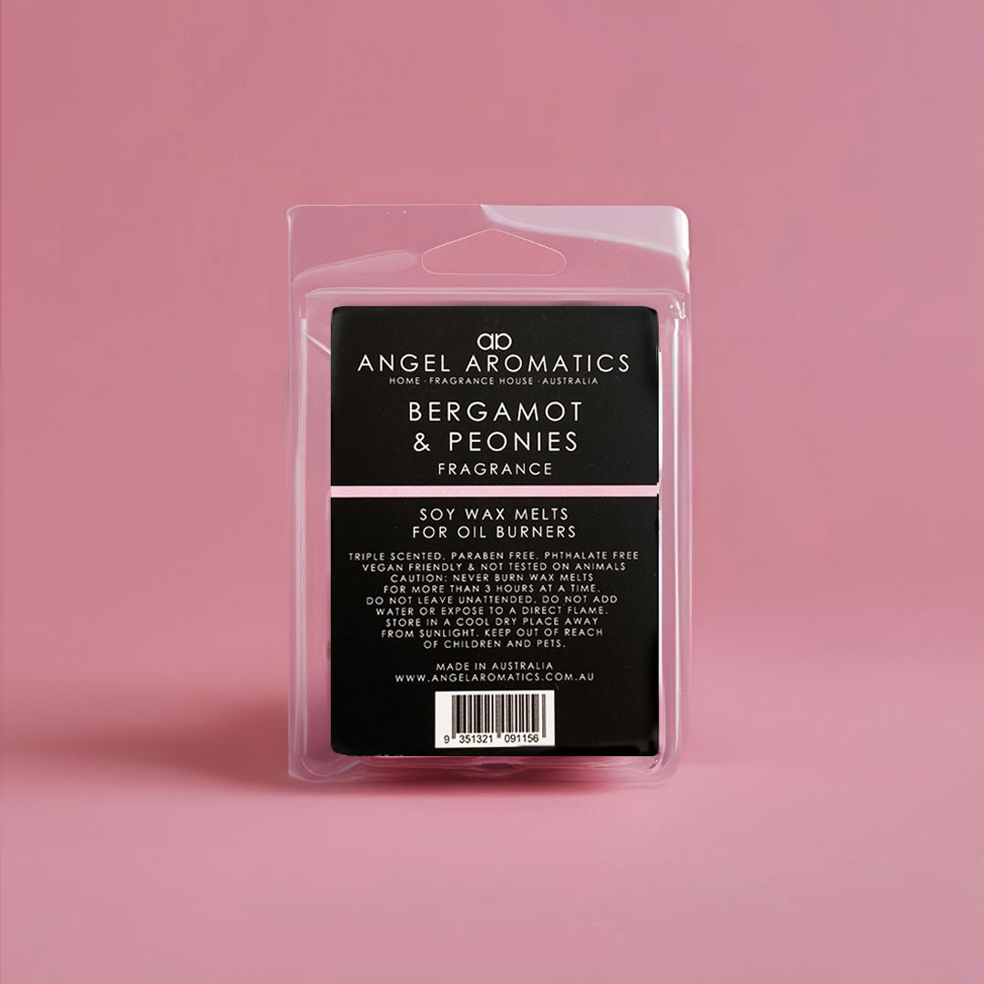 Bergamot and Peonies Soy Wax Melts-Soy Melts-Angel Aromatics