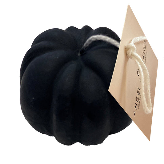 Halloween Pumpkin Candle Black 110g-Halloween Candles-Angel Aromatics