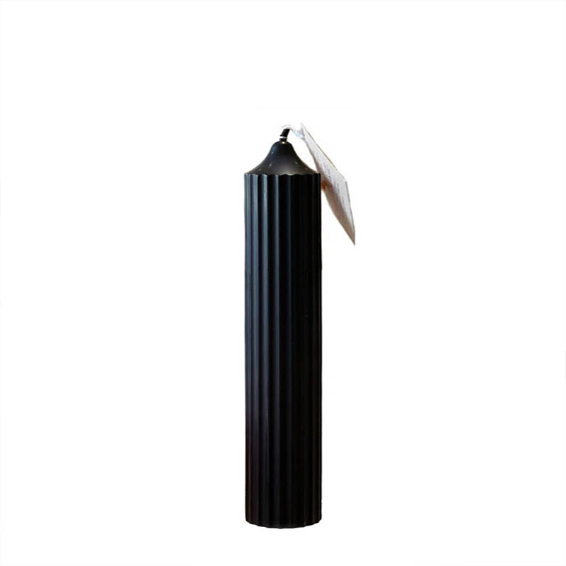 Halloween Taper Candle Black 15cm-Taper Pillar Candles-Angel Aromatics