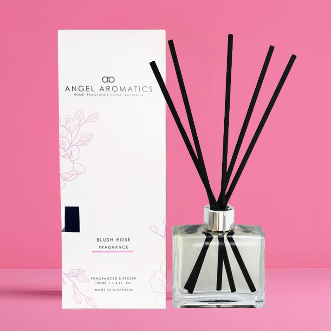 SALE Reed Diffuser - Blush Rose-reed diffuser-Angel Aromatics