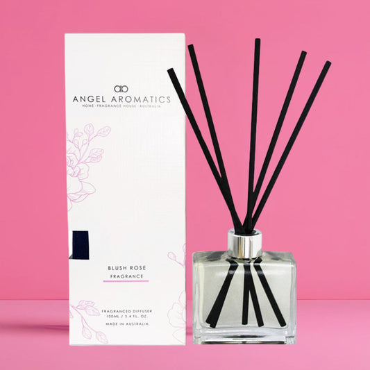 SALE Reed Diffuser - Blush Rose-reed diffuser-Angel Aromatics