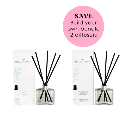 100ml Diffuser Set Bundle - Buy 2 and Save-reed diffuser-Angel Aromatics