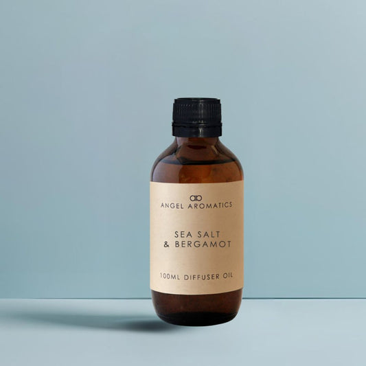 Sea Salt & Bergamot 100ml Diffuser Oil-100ml oil diffuser-Angel Aromatics