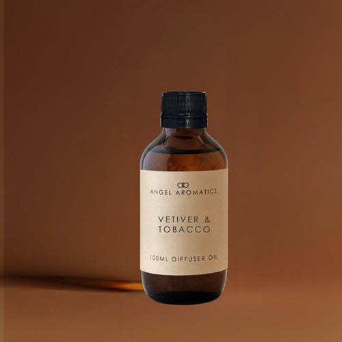 Vetiver & Tobacco 100ml Diffuser Oil-Diffuser oil-Angel Aromatics