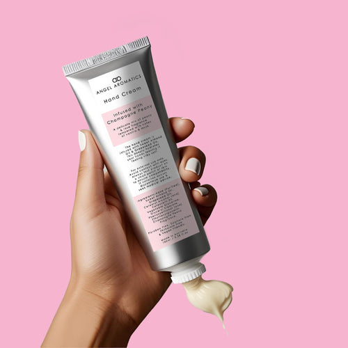 NEW Champagne Peony Hand Cream 100ml-scented candles-Angel Aromatics