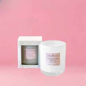 Scented Candles 180g - Champagne Peony-scented candles-Angel Aromatics
