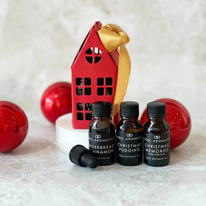 Diffuser Oils Set in a Christmas Cottage 15ml Oils-scented candles-Angel Aromatics