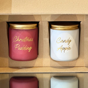 Twin Pack Christmas Soy Candles 2 x 220g-christmas candles-Angel Aromatics