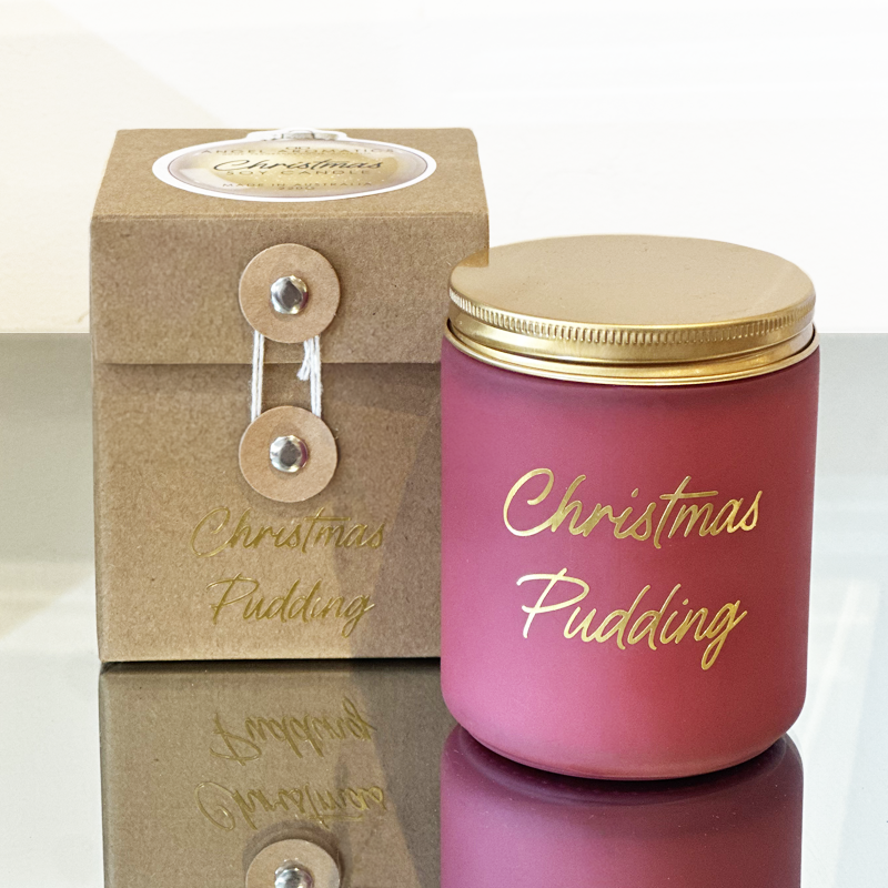 Christmas Pudding Soy Candle 220g-Angel Aromatics