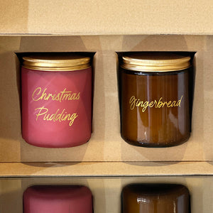 Twin Pack Christmas Soy Candles 2 x 220g-christmas candles-Angel Aromatics