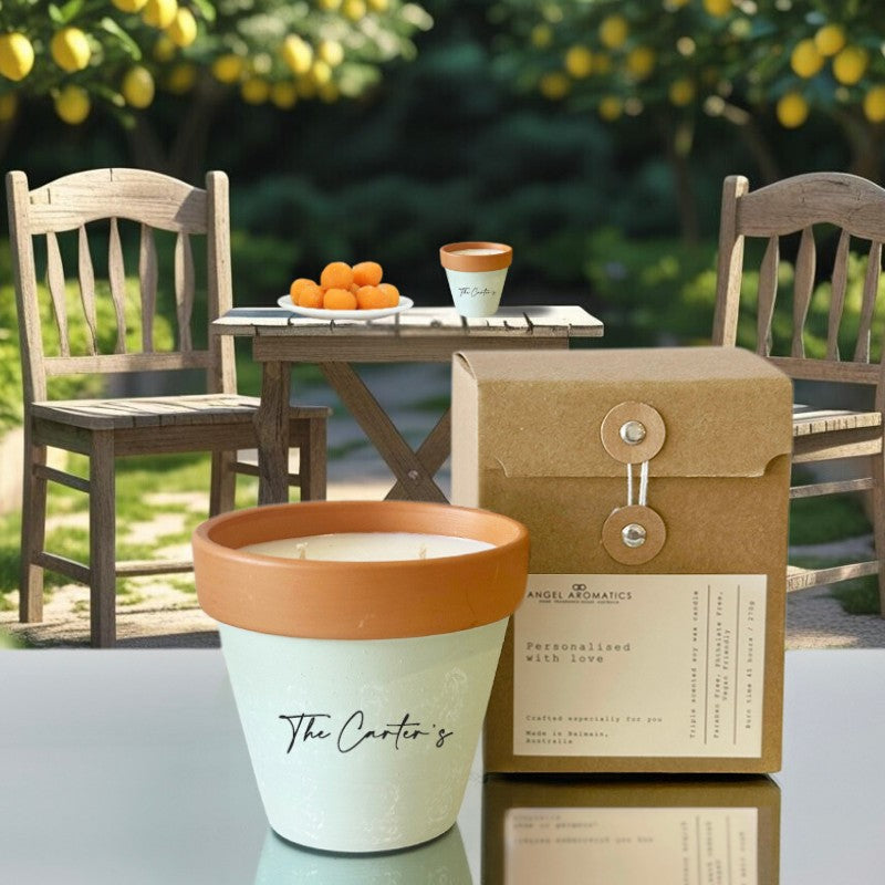 Extra Large Recycled Glass 10 Wick Scented Citronella Candle - World Market