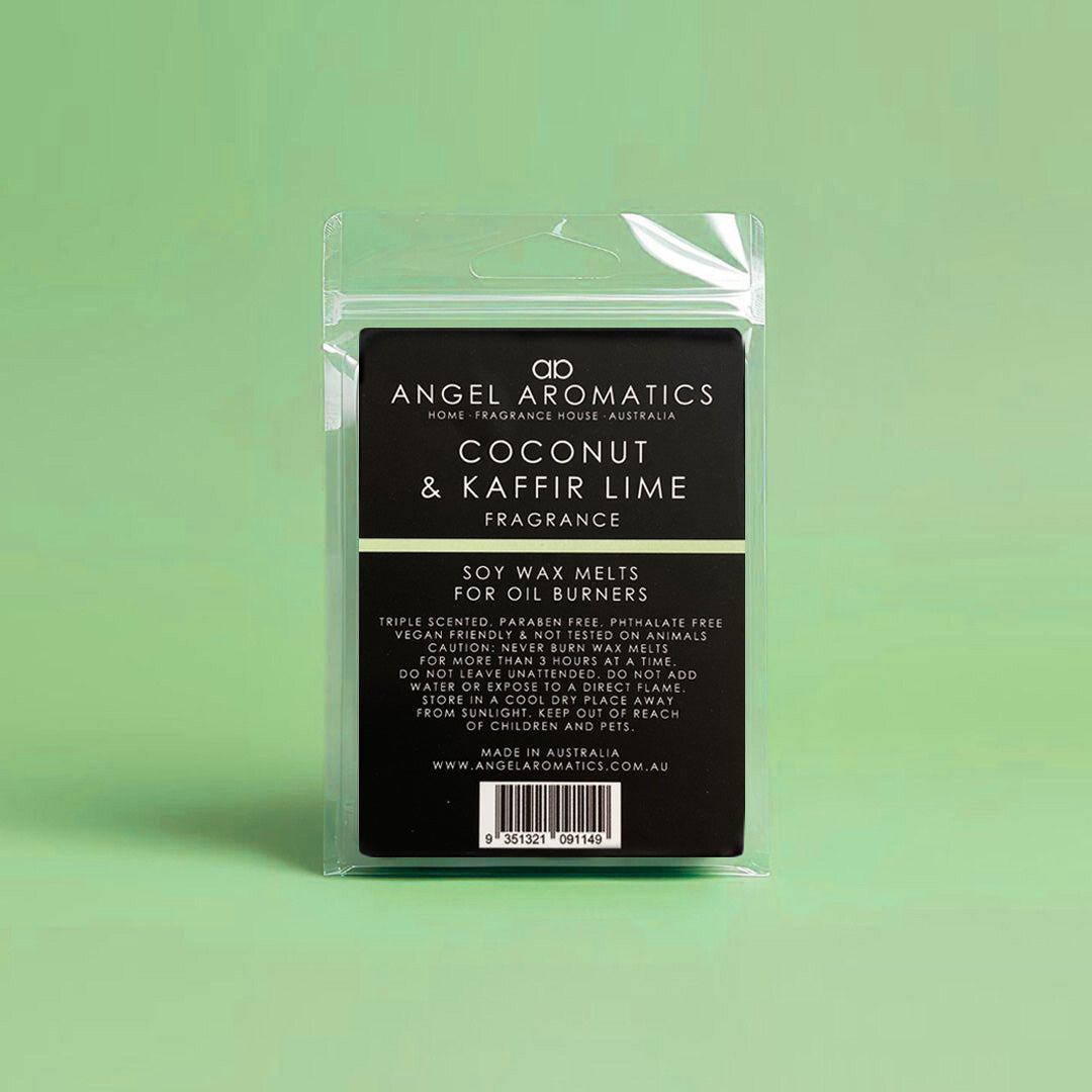 Coconut and Kaffir Lime Soy Wax Melts-Soy Melts-Angel Aromatics