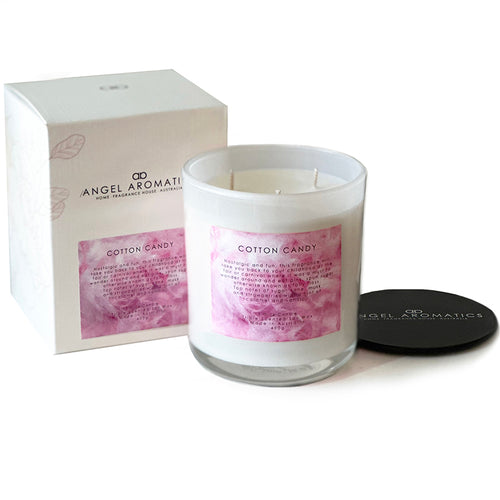 NEW SCENT Large Scented Candles - Cotton Candy-scented candles-Angel Aromatics