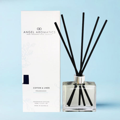 Reed Diffuser - Cotton and Linen-reed diffuser-Angel Aromatics