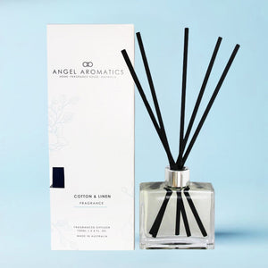 Reed Diffuser - Cotton and Linen-reed diffuser-Angel Aromatics