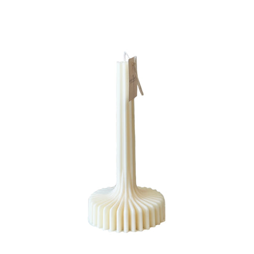 Taper Candle Short - Cream-Taper Pillar Candles-Angel Aromatics