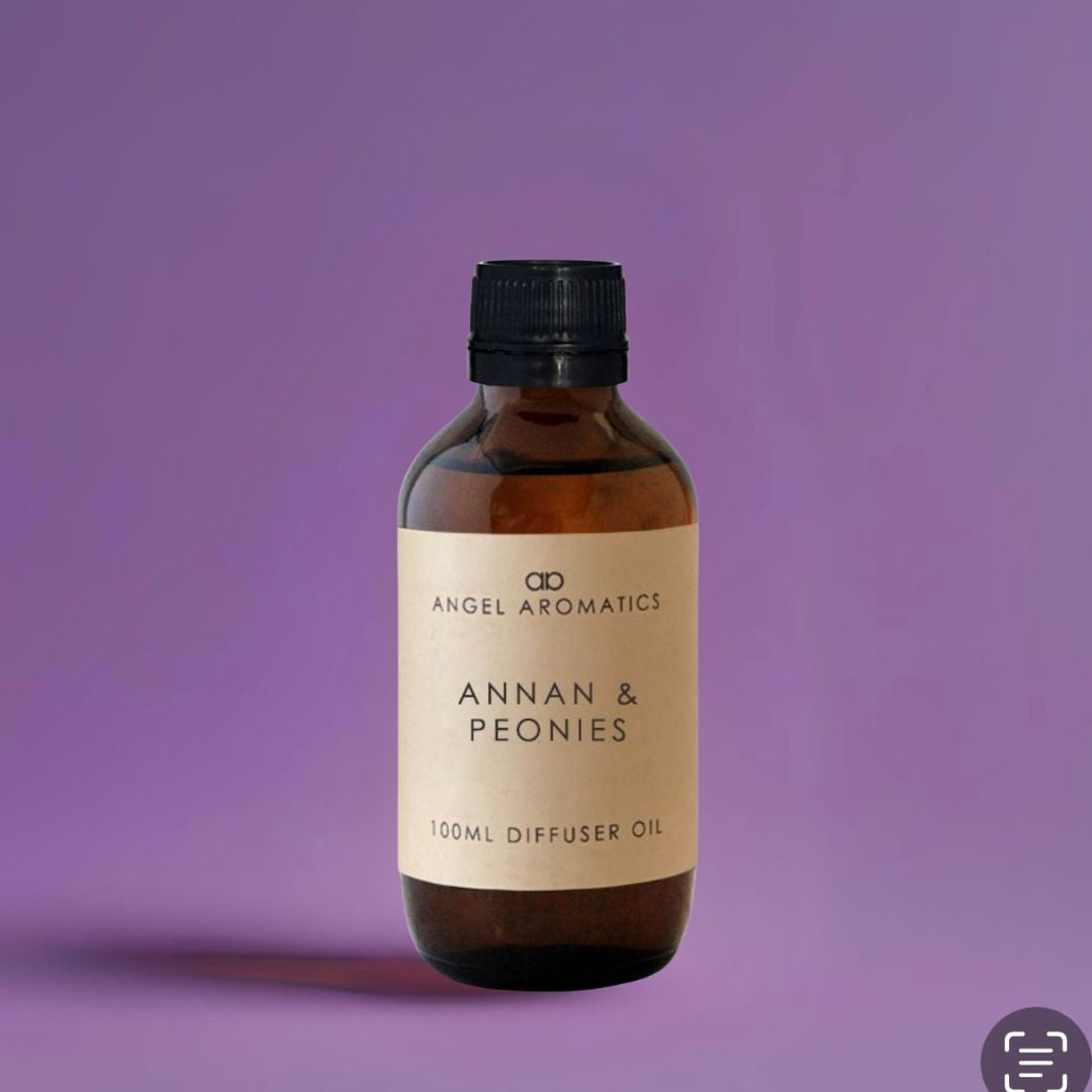 Annan & Peonies 100ml Diffuser Oil-Diffuser Oil-Angel Aromatics