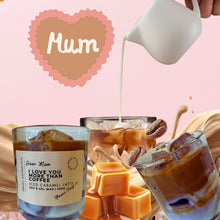 Dear Mum Iced Latte Candle with Carmel-Scented candles-Angel Aromatics