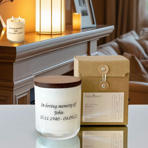 In Loving Memory - Engraved Candle-candles-Angel Aromatics