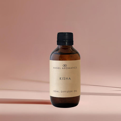 Kisha - Cedar and Rose 100ml Diffuser Oil-Oil Diffuser-Angel Aromatics
