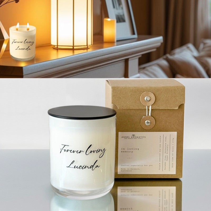 Personalised Engraved Candle-candles-Angel Aromatics