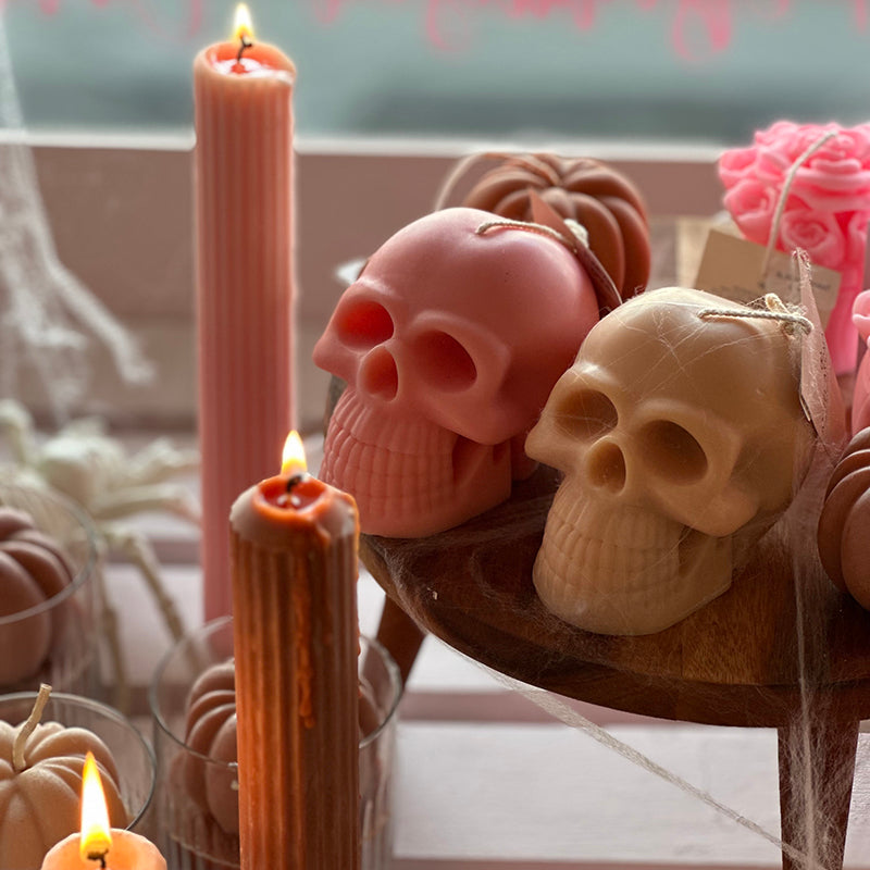 Halloween Skull Neutral 285g-Skull candles-Angel Aromatics