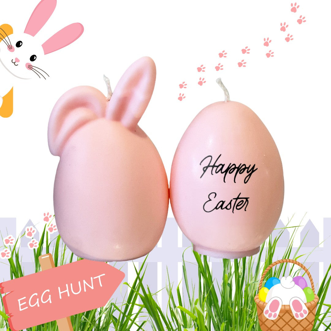 Easter Large Bunny and Egg Candle Duo-scented candles-Angel Aromatics