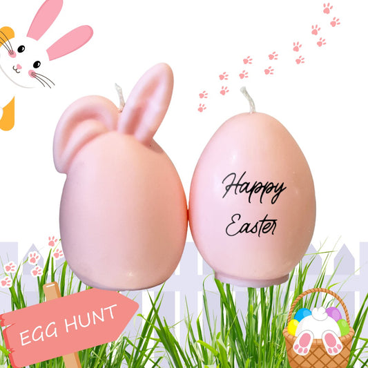 Easter Large Bunny and Egg Candle Duo-scented candles-Angel Aromatics