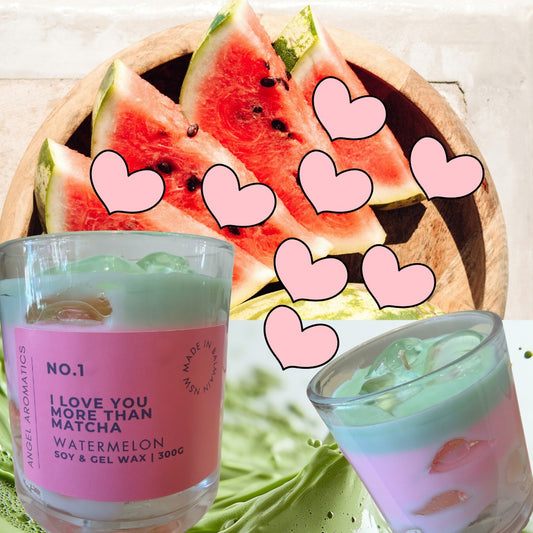 I Love you more than Matcha Candle-Scented candles-Angel Aromatics