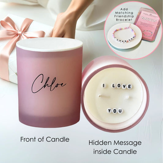 Secret Message Candle - I LOVE YOU-secret message candle-Angel Aromatics