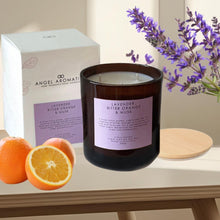3 Wick Large Scented Candles - Lavender, Bitter Orange and Musk-scented candles-Angel Aromatics