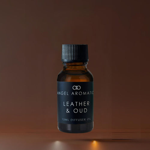 Leather and Oud 15ml Diffuser Oil-candles-Angel Aromatics